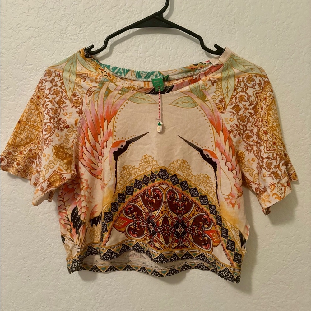 Bohemian Bird Print Women's Top